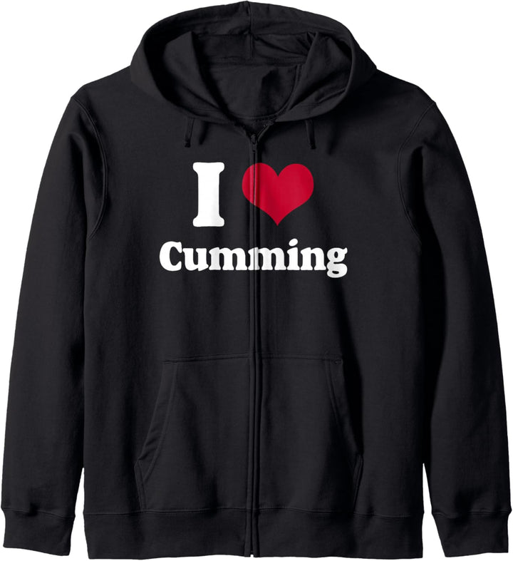 I love cumming - I heart cumming Kapuzenjacke