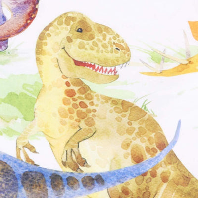 Loussiesd Cartoon Muster Bettwäsche Set Kinder Kids Dinosaurier Bettbezug mit 2 Kissenbezug 3 teilig