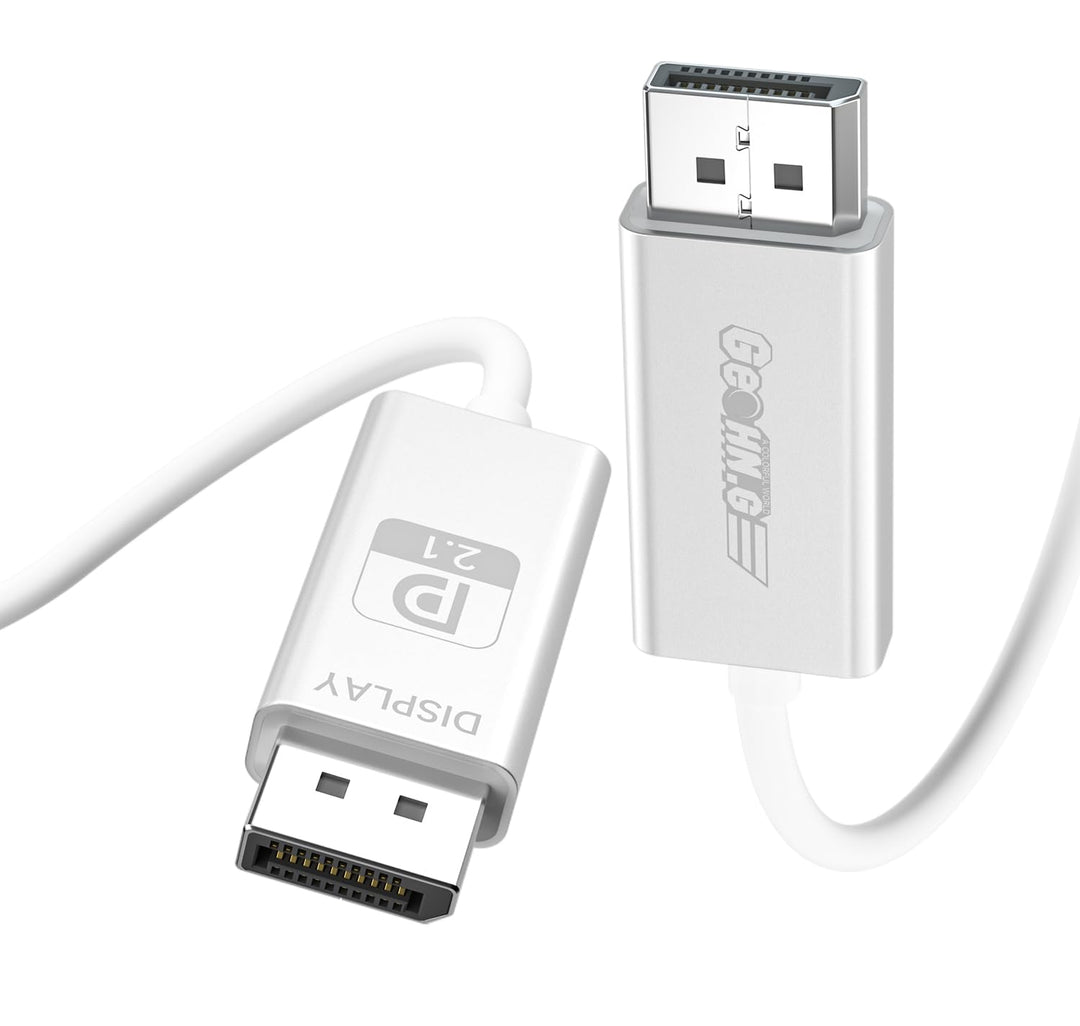 Displayport 2.1 Glasfaserkabel 2M, DP 2.1 Kabel [16K30Hz, 8K60Hz, 4K240Hz], Superflexibles Display P