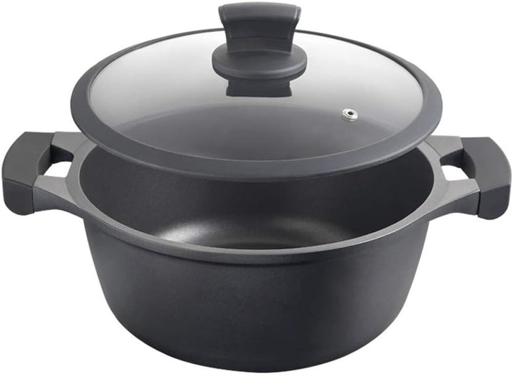 METALTEX Kochtopf, hoch, 28 cm CACEROLA ALTA XPERT 28CM, Detailed in The Description, Schwarz, 28 cm