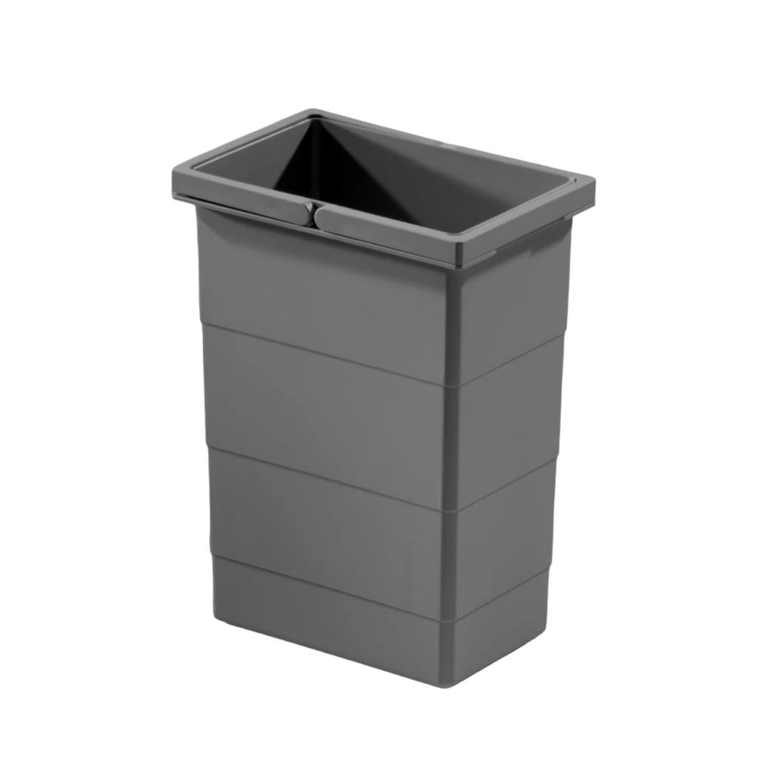 Hailo Inneneimer | Modell 1129909 Dunkelgrau | 8 Liter Fassungsvermögen | Masse: 226 x 156 x 295 mm