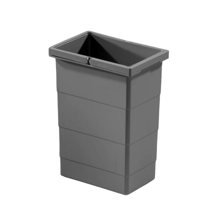 Hailo Inneneimer | Modell 1129909 Dunkelgrau | 8 Liter Fassungsvermögen | Masse: 226 x 156 x 295 mm