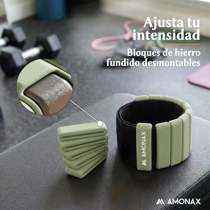 Amonax Gewichtsmanschetten Ankle Weights Set, Fitness Gewichte Für Beine Und Arme, 2x0,5kg Gewichte