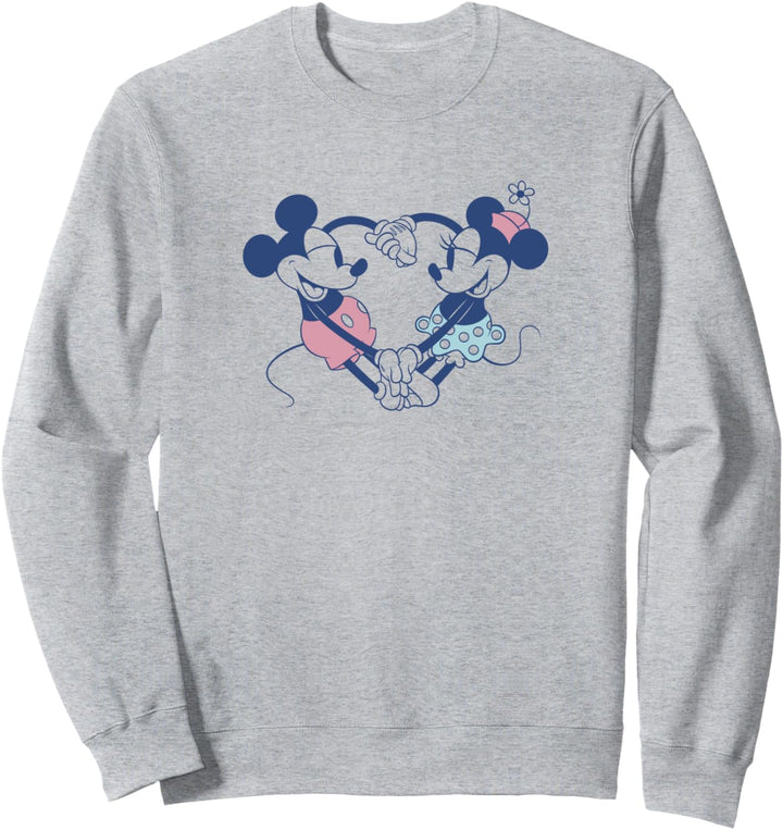 Disney Mickey And Friends Mickey & Minnie Heart Hands Sweatshirt