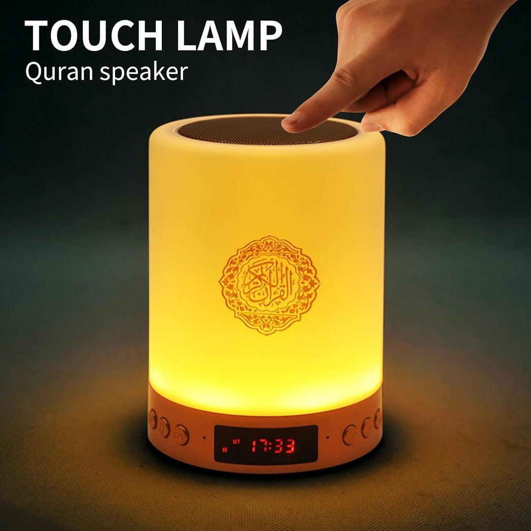 Telawah Koran Bluetooth Lautsprecher Mit Fernbedienung, Koran Smart Touch LED-Lampe, MP3-Musik-Playe