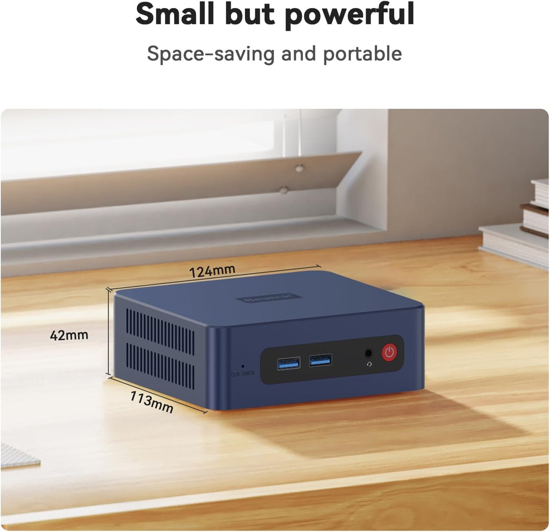 Beelink SER3 Mini PC, AMD Ryzen 3 3200U (2C/4T, bis 3,5GHz) Micro Desktop Computer, 8GB DDR4 RAM, 25