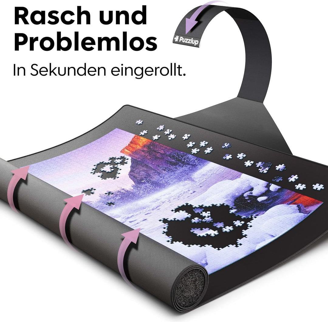 Puzzlup Puzzlematte bis 3000 Teile - 95 x 150 cm - Premium Puzzle Rolle für 500, 1000, 1500, 2000 un
