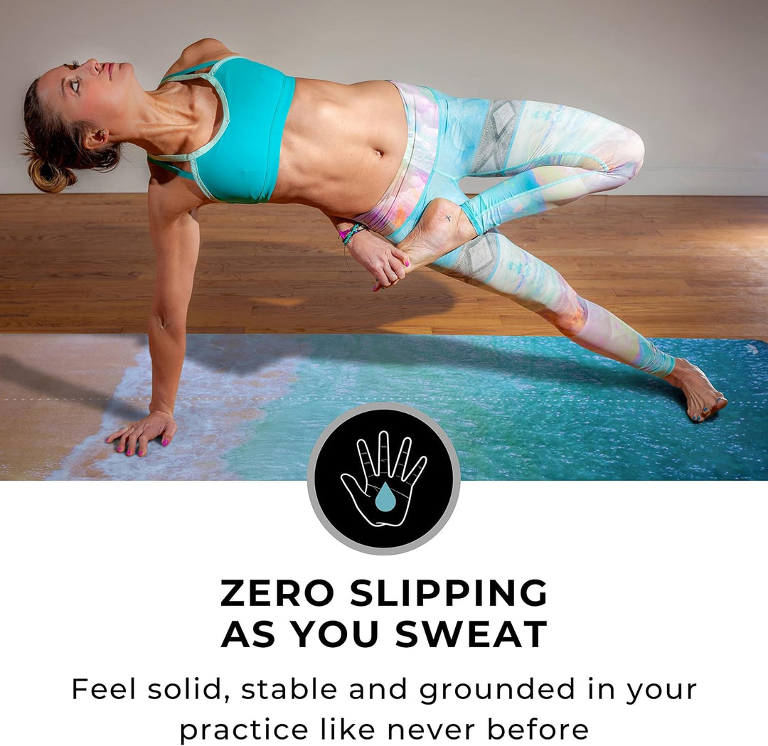 Plyopic All-In-One Yoga-Matte – Rutschfest auch bei Schweiss | Premium Matte mit Sweat-Grip Oberfläc