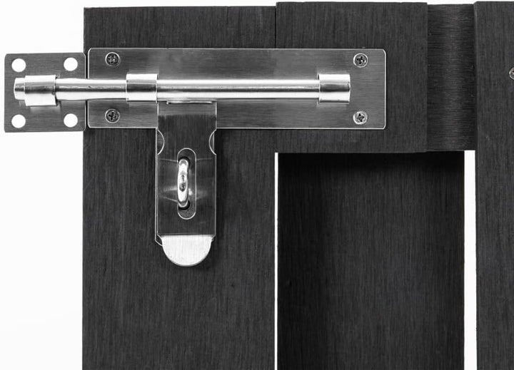 vidaXL Gartentor mit Gleitverschluss Schrauben Zauntor Zauntür Gartentür Hoftor Hoftür Pforte Tür To