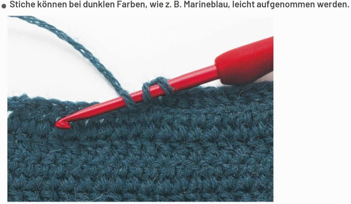 TULIP Etimo Red Crochet Hook Häkelnadel-Set TED-001e, Rot 1,8/2/2,2/2,5/3/3,5/4/5mm Red, 1,8/2/2,2/2
