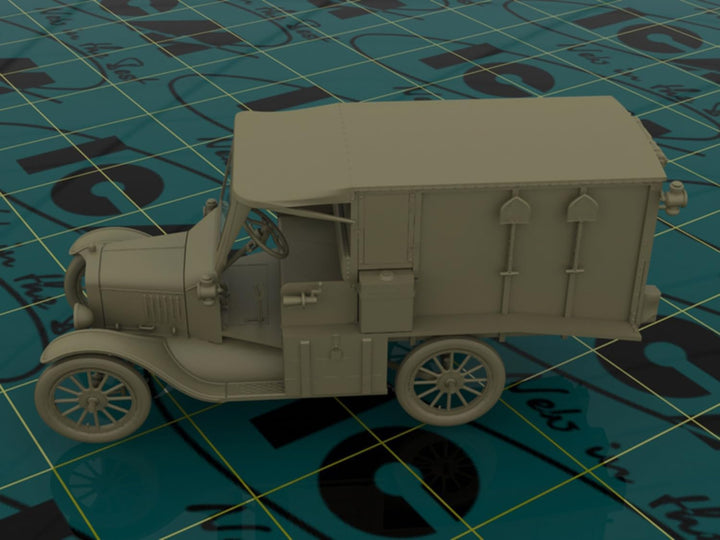 ICM ICM35661 - 1:35-Modell T 1917 Krankenwagen, WWI Amerikanisches Auto, Mittel