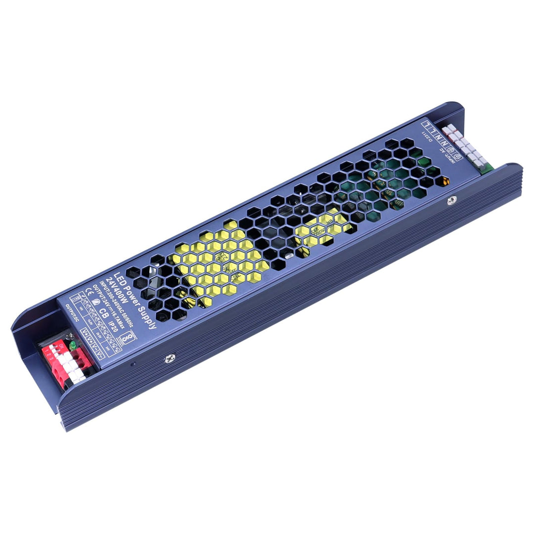 GOMING LED Netzteil Trafo 24V 400W AC 220V bis DC 24V 16.7A Transformator Konstante Spannung IP20 Ko