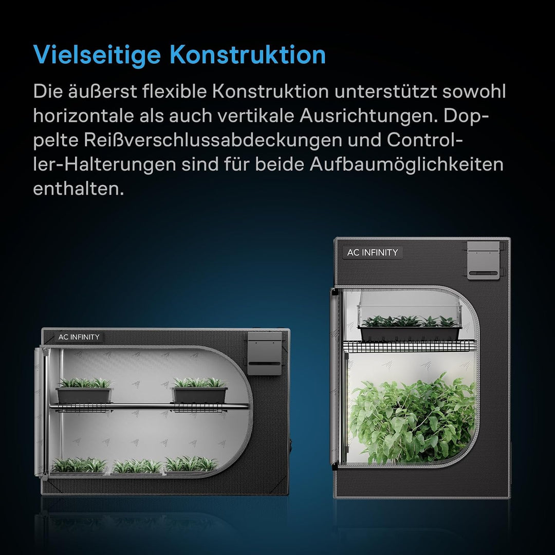 AC Infinity CLOUDLAB Propagation Zelt 60 × 60 × 90 cm – Advance Anzuchtzelt mit Verstärkungsstangen,