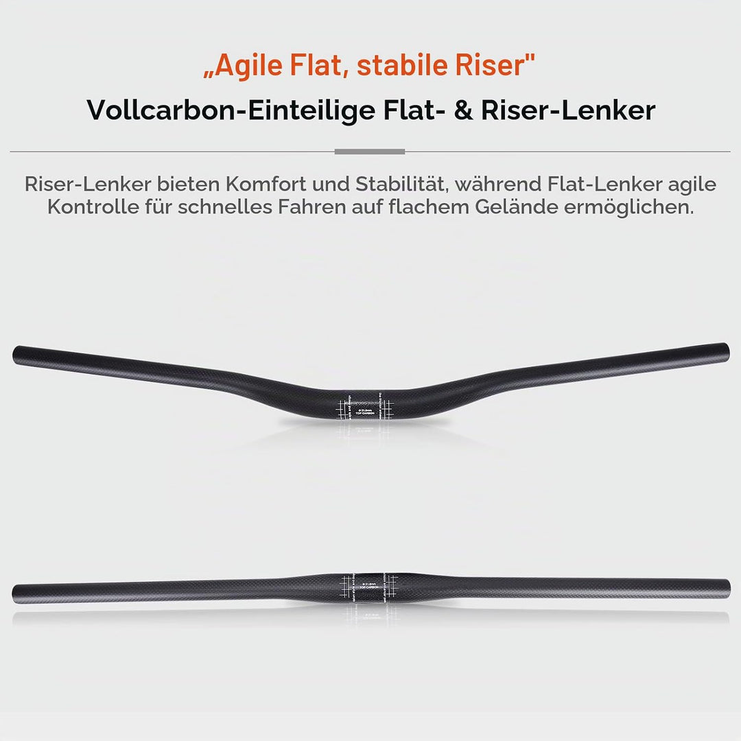 mountainbike lenker riser RXL SL 1-1/4"fahrrad lenker mtb carbon 740mm | 3K matt backsweep 8°fahrrad