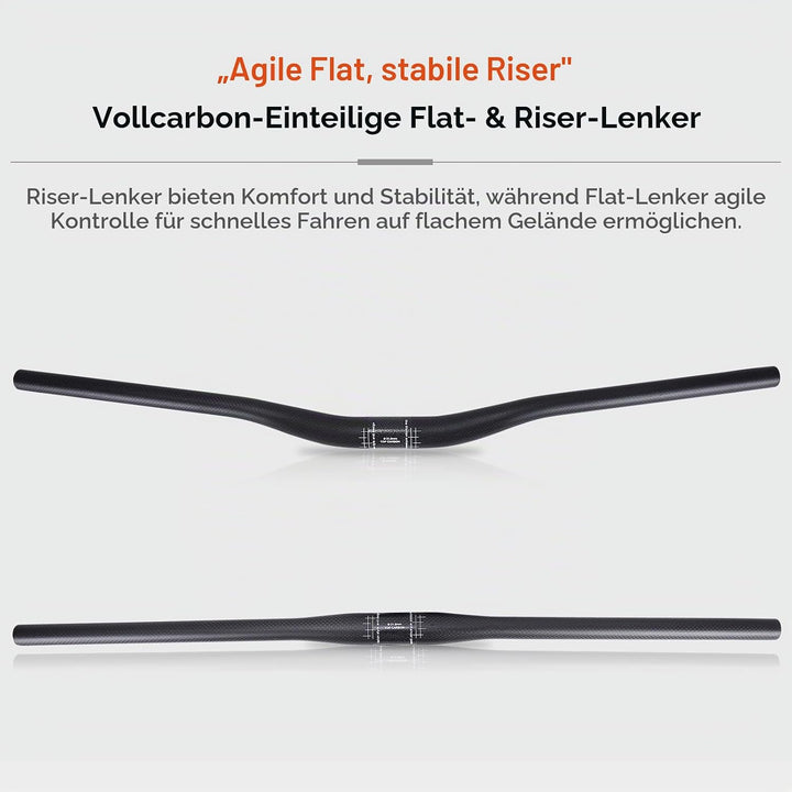 mountainbike lenker riser RXL SL 1-1/4"fahrrad lenker mtb carbon 740mm | 3K matt backsweep 8°fahrrad