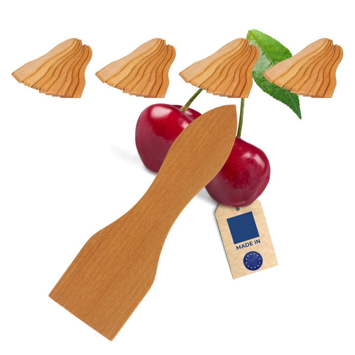 HOFMEISTER® Raclette Schaber Kirschholz 4x 8er-Set (32 Stück), 13 cm - Racletteschieber aus geöltem