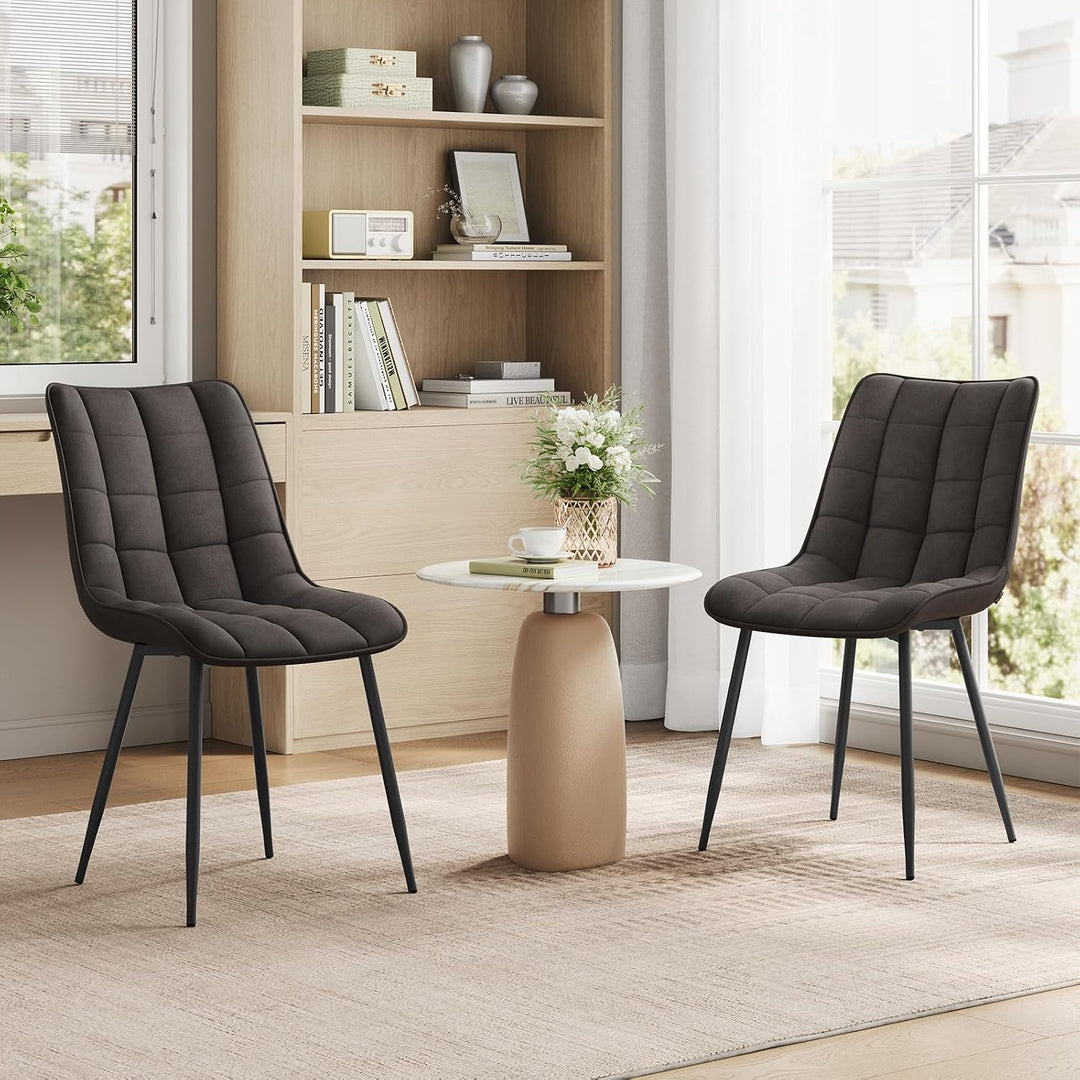 WOLTU Esszimmerstühle 2er Set, für Wohnzimmer Küche Esszimmer, Küchenstühle gepolstert mit Rückenleh