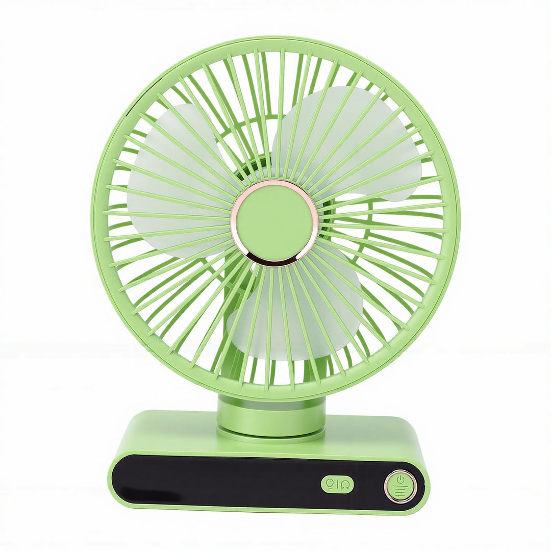 XUMIUZIY Kompakter Wandventilator mit Licht, 5 Geschwindigkeiten, Einstellbare Kühlung für Wohnheim,