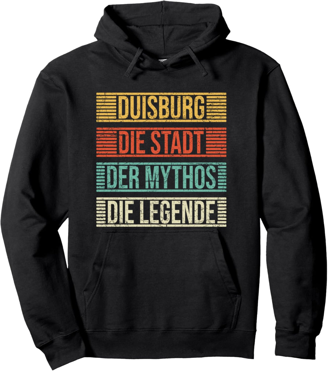 Duisburg Die Stadt Der Mythos Die Legende Spruch Vintage Pullover Hoodie