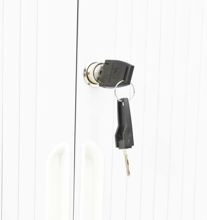 Aktenschrank mit Schiebetüren, abschliessbarer seitlicher Aktenschrank mit 3 Ebenen für Briefe im A4