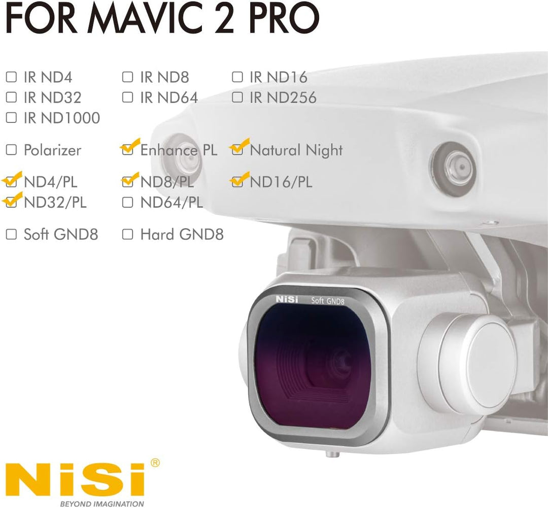 NiSi Filter Kit für DJI Mavic 2 Pro - Advance Kit + (ND4/PL + ND8/PL + ND16/PL + ND32/PL + Natural N