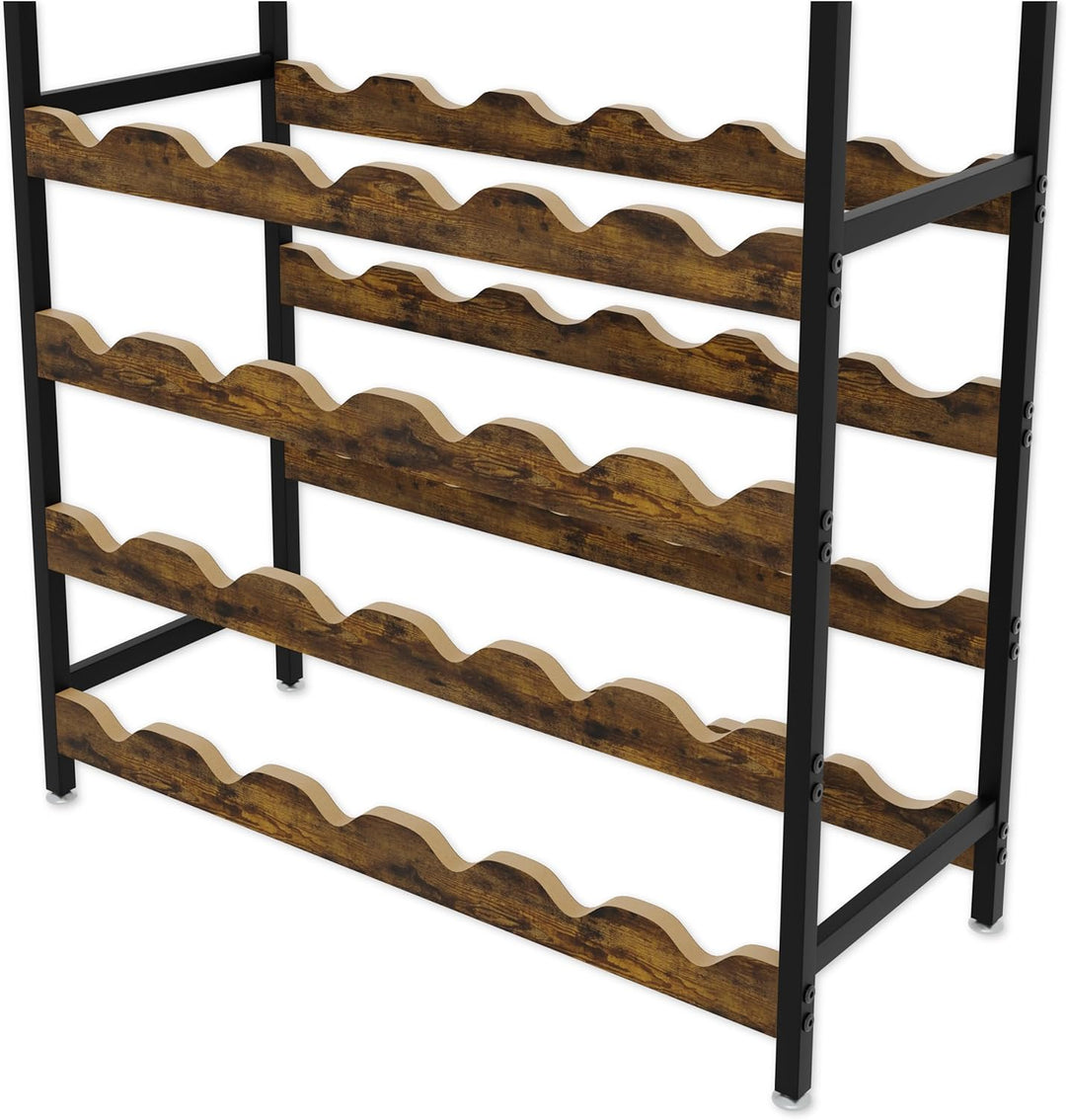 Lenmar, Weinregal aus Metall für Flaschen, 7-30 Flaschen, Wein, Flaschenregal, Kellerregal, Regale,