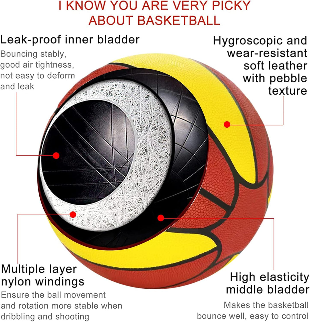MINDCOLLISION Übergrosser gewichteter Trainings-Basketball, Grösse 9, 94 cm, 1 kg, baut wichtige Fäh