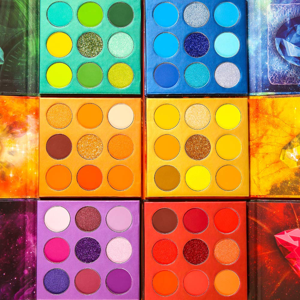 Docolor Lidschatten Palette 54 Farben Edelstein Make Up Palette Vegane Formel Hochpigmentierte Matte
