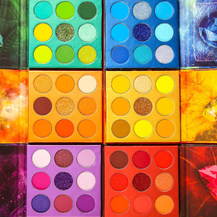 Docolor Lidschatten Palette 54 Farben Edelstein Make Up Palette Vegane Formel Hochpigmentierte Matte