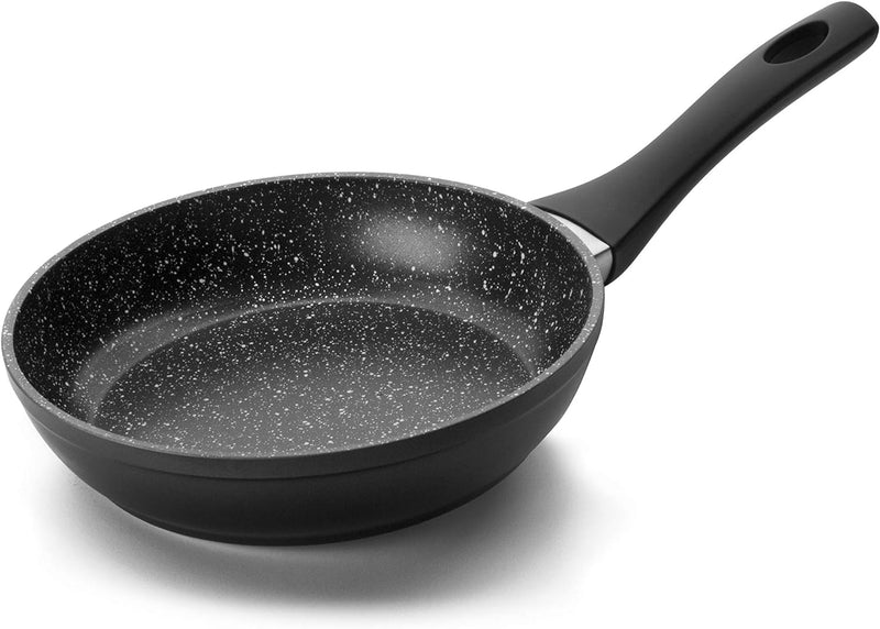 IBILI - Pfanne Natura, 20 cm, Aluminium, Anti-Haft-Beschichtung im Stein-Stil, geeignet für Induktio