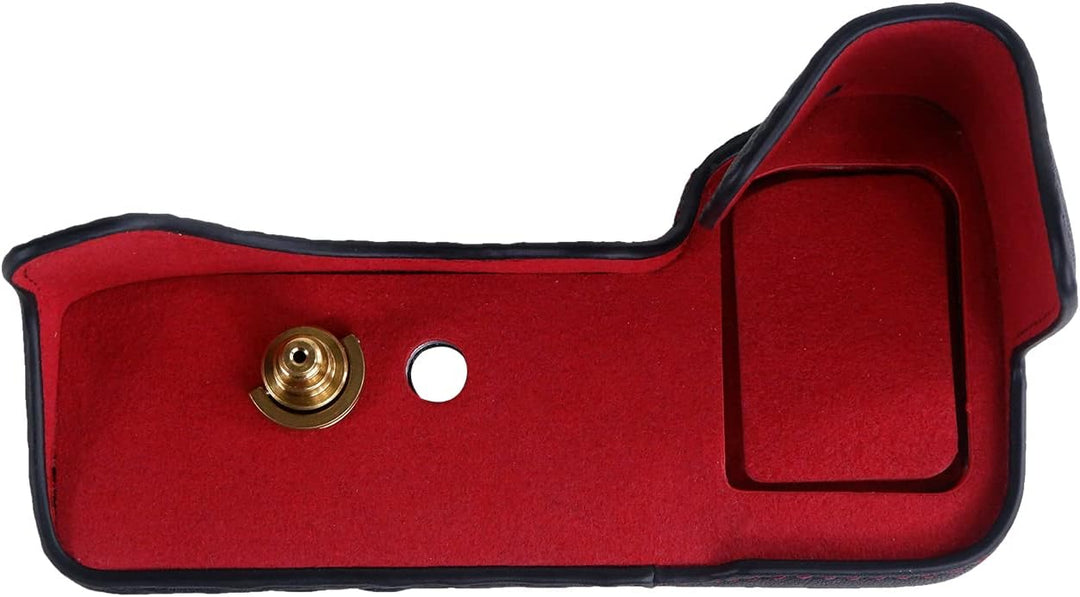 Rieibi Alpha 7 IV Kameratasche, Echtes Echtleder Tasche für Sony a7 IV a7S III A1 Digitalkamera, Sch