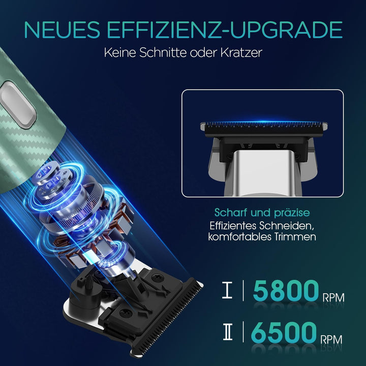 VOYOR Barttrimmer Herren,Ganzkörper Haarpflege,Rasierer und Haarschneider für Gesicht,Kopf und Körpe