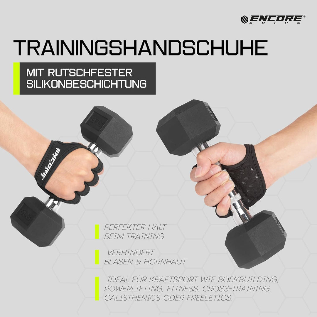 Encore Grips Griffpolster Kraftsport – Griffhilfen & Grip Pads für Krafttraining, Bodybuilding & Kli