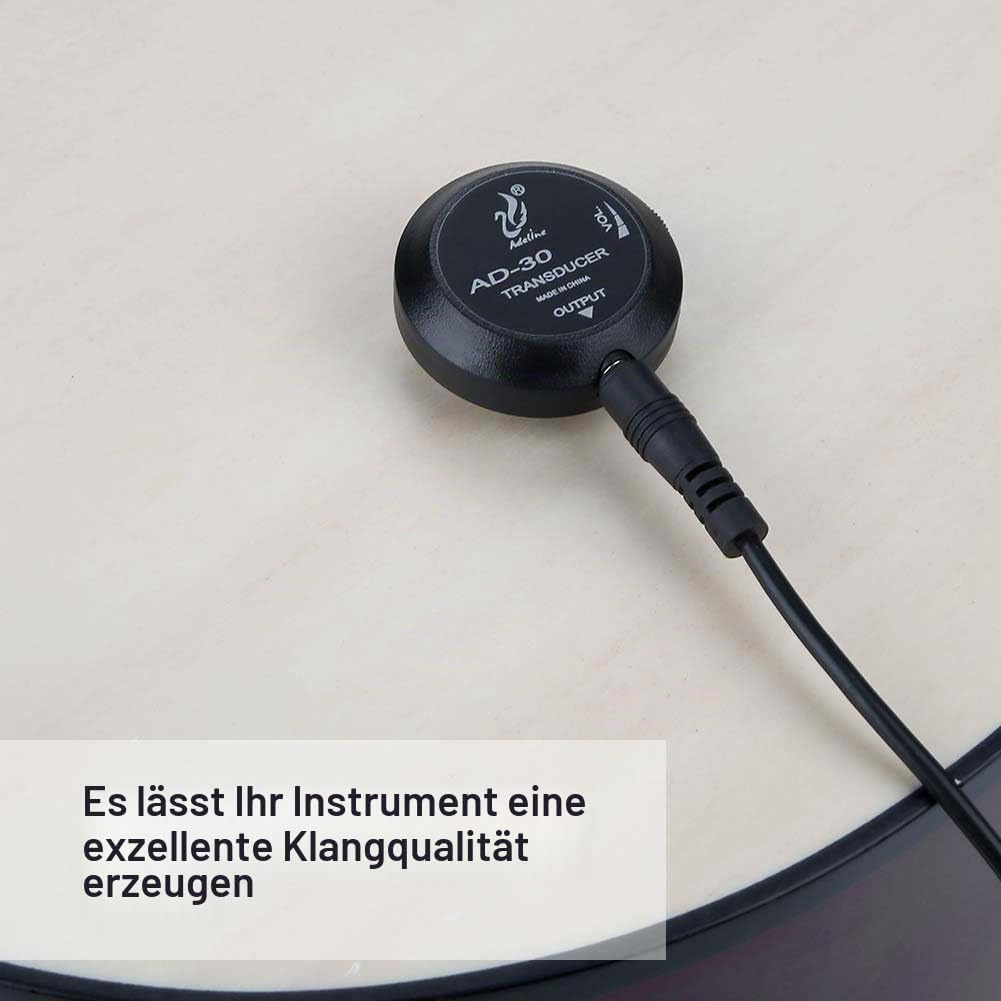 Dilwe Mini Piezo Tonabnehmer, Mikrofon Wandler für Akustische Gitarre Violine Ukelele