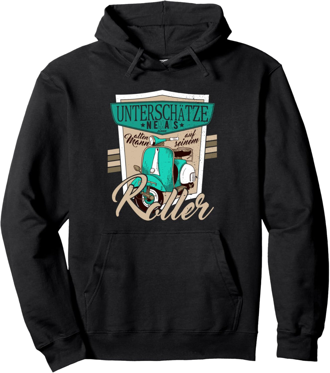 Motorroller Rollerfahren Motor-Scooter 50cm 125cm Moped Pullover Hoodie