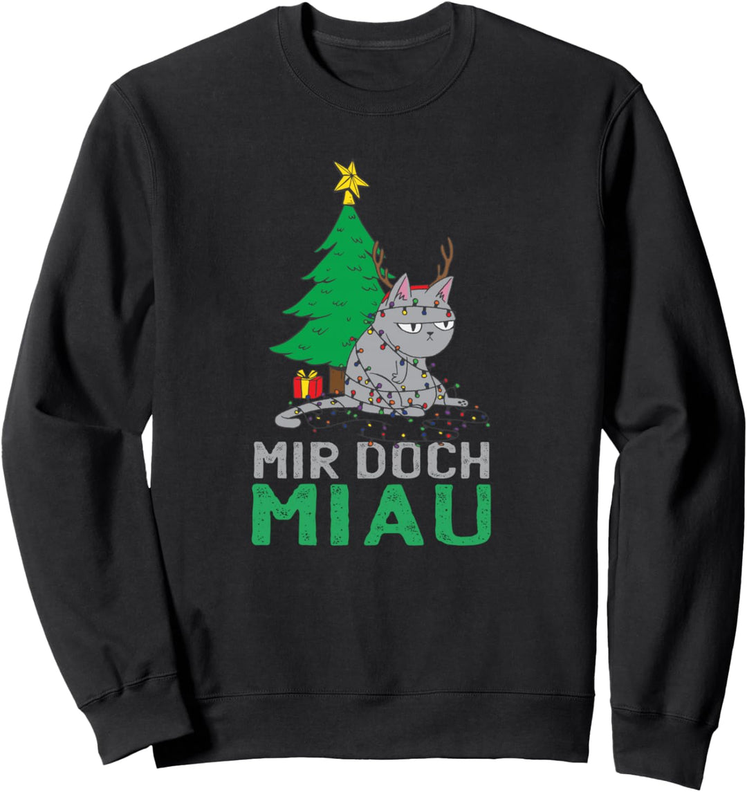 Mir Doch Miau - Mir Doch Egal - Cat Katze Katzen Spruch Sweatshirt