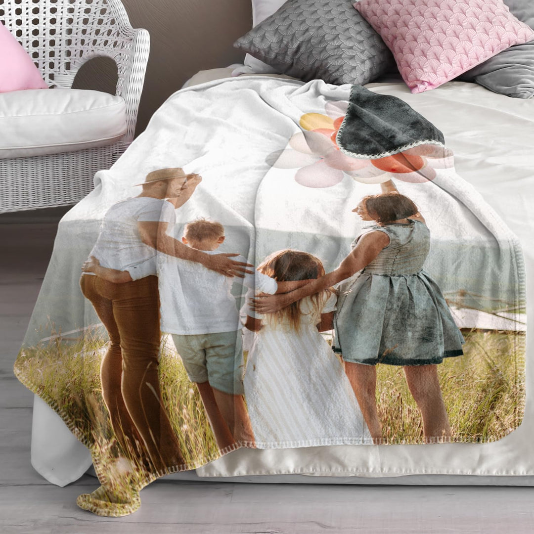 PICANOVA – Personalisierte Decke Mit Foto 150x100cm – Fotodecke – Premiumqualität Fleecedecke 510g/q