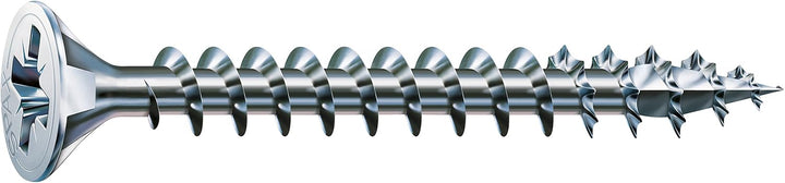SPAX Universalschraube, 4,0 x 55 mm, 500 Stück, Kreuzschlitz Z2, Senkkopf, Vollgewinde, 4CUT, WIROX