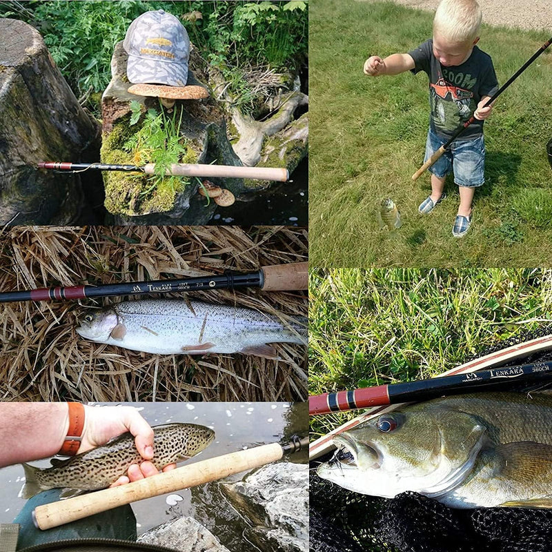 Maximumcatch Fliegenfischen Tenkara Ruten Combo Komplete Outfit 10/11/12/13ft Rute mit Schnüre und Z