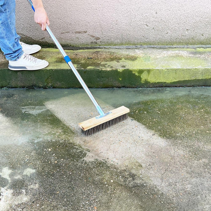 Betonbürste, Betonwäsche,Edelstahldrahtbürste | Peeling -Werkzeug im Freien, Aussen -Moos -Entferner