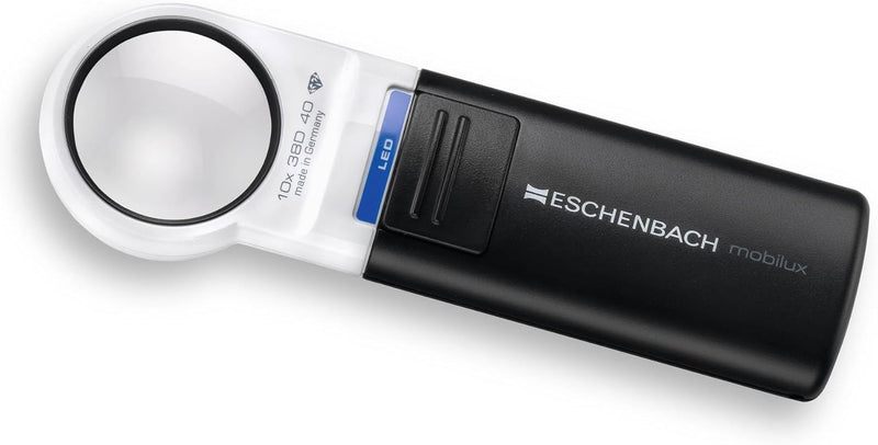 Eschenbach Optik Lupe Handlupe mit LED-Beleuchtung mobiluxLED Vergrösserung: 10x Linsengrösse: (Ø) 3