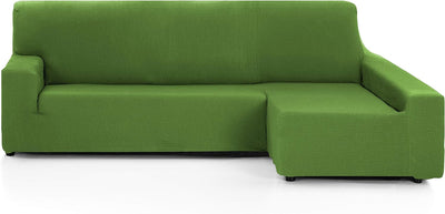 Martina Home - Elastischer Bezug für Sofa, Modell Túnez, Eckteil rechts, Stoff, Grün, 3-Sitzer lange