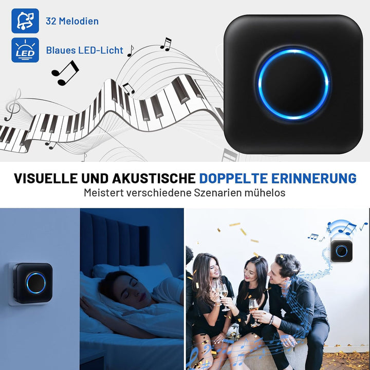 BITIWEND Funksignal Weiterleitung, Speziell für Blink Videotürklingel 1st & 2nd Gen, Funk Erweiterun