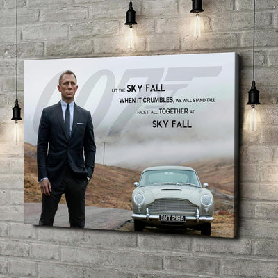 Artmazing | Daniel Craig Bild | James Bond Leinwand | Coole Wandbilder Wohnzimmer | Bild Daniel Crai