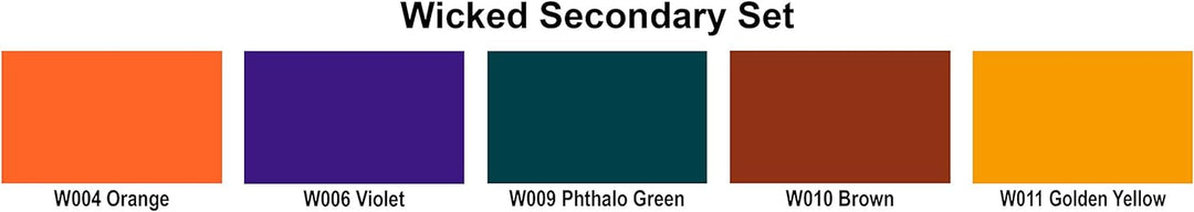 Wicked Colors W104-00 Wicked Secondary Set Airbrush Wicked Colors Secondary Set, Wicked Colors Secon
