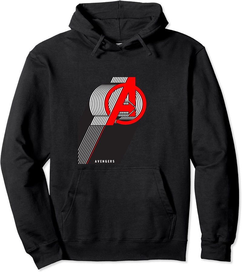 Marvel Avengers Stacked Lines Logo Pullover Hoodie