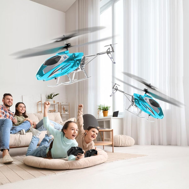 VATOS RC-Hubschrauber für Jungen, 2.4G Ferngesteuerter Hubschrauber mit LED-Licht für Kinder ab 12 J