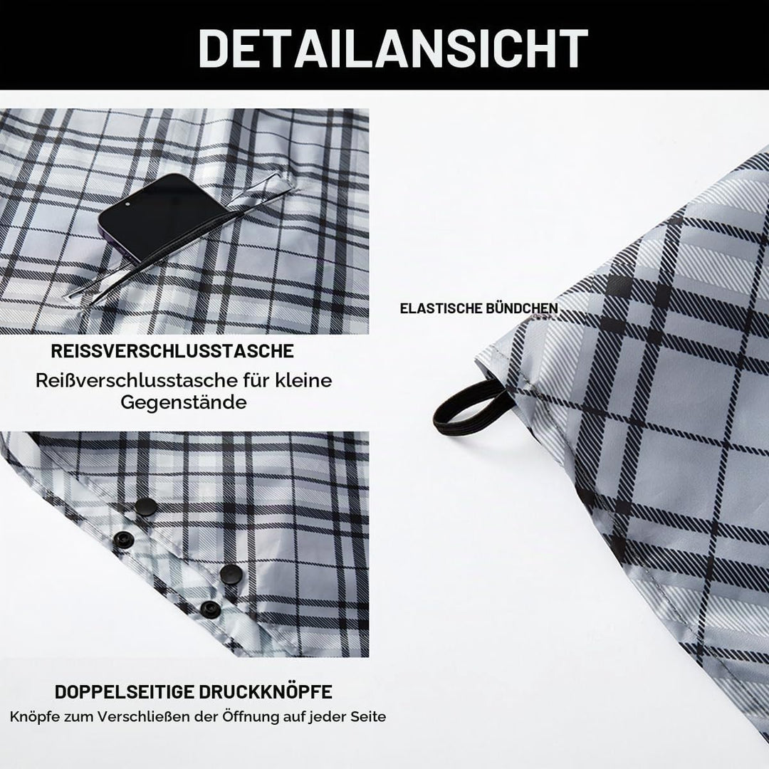 Regenponcho Damen/Herren Outdoor Jacket – Wasserdicht, Leicht &amp; Packbar für Wandern, Camping Mit Kap