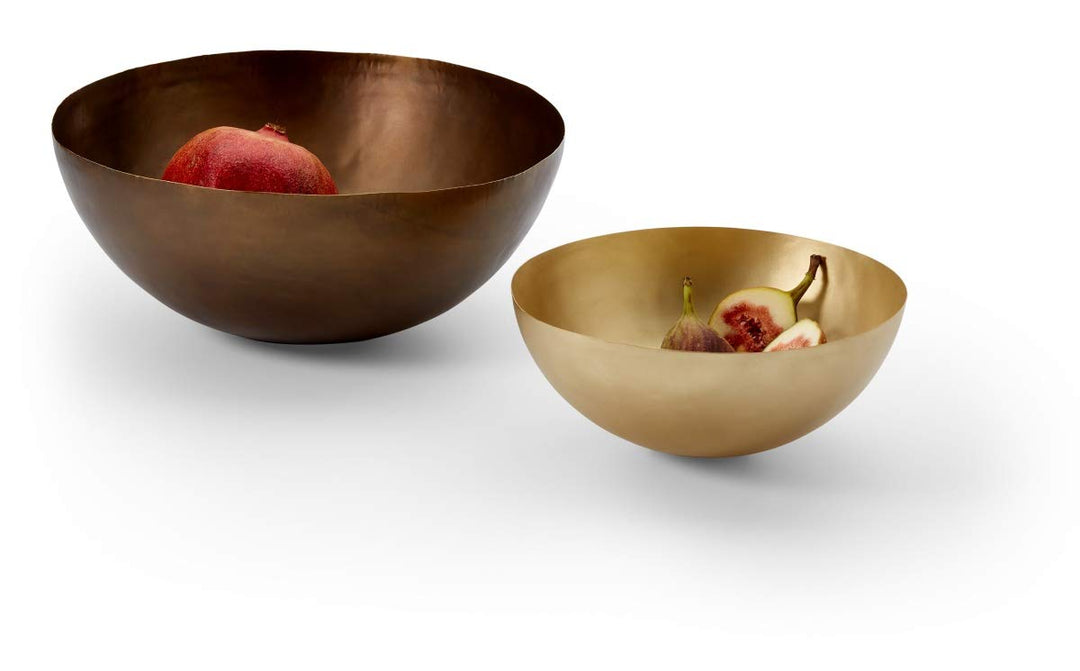 Philippi Brass Schale - 30 (h) cm - Messing mit dunkler Patina - Handarbeit, 1, Bronze