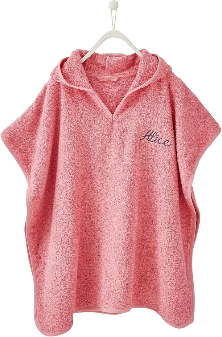 Vertbaudet Kinder Bade-Poncho, Einhorn-Kostüm Rose 104-116, Rose 104-116